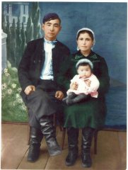Супруги-представители тюркских народов (семипалатинский казах и казанская татарка)