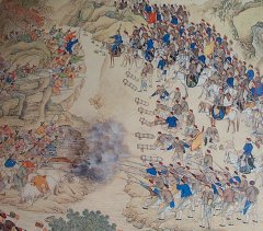 Битва при оз. Яшилькуль, уйгурские ополчения и цинские войска (1759г).