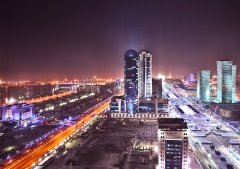 ночная Астана