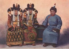 Семья монгольского князя. 1915 г.