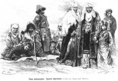 Группа киргизов. 1885 г. Фото из журнала «Нива»